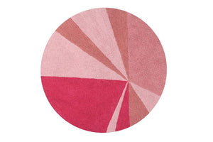 Tapis Lavable Geometric Pink